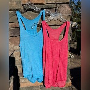 Lulu lemon Women's Sleeveless Tank Top - Blue and Pink